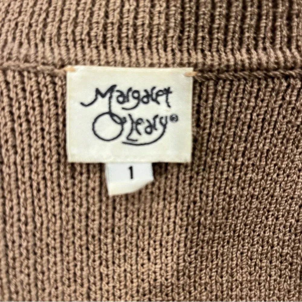 🌸VINTAGE MARGARET O’LEARY BEIGE WOOL BLEND ZIP CARDIGAN SIZE XS/S🌸